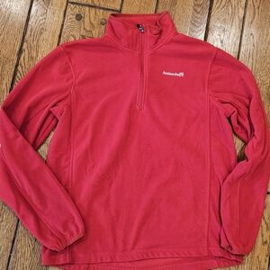 Avalanche Outdoor Inspired Apparel 1/4 Zip Fleece Pullover – Red – Size M